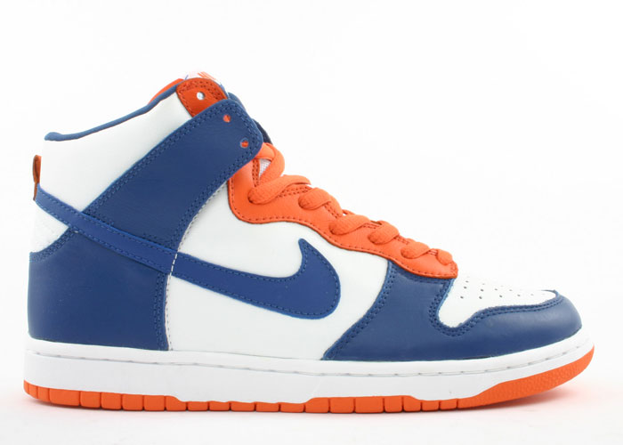 nike dunks blue and orange
